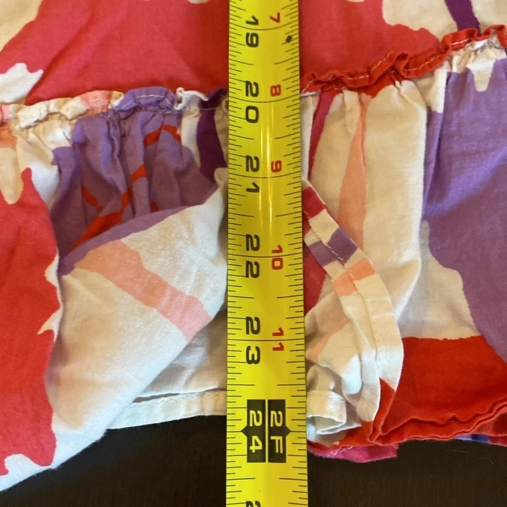 GapKids Vibrant Purple and Pink Abstract Floral Lined Girls Dress. Size S. (6/7)